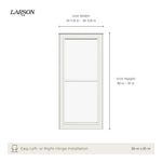 LARSON 80 Split Fullview (Tradewinds) Low-E 36-in x 81-in Brown Aluminum Reversible Hinge Storm