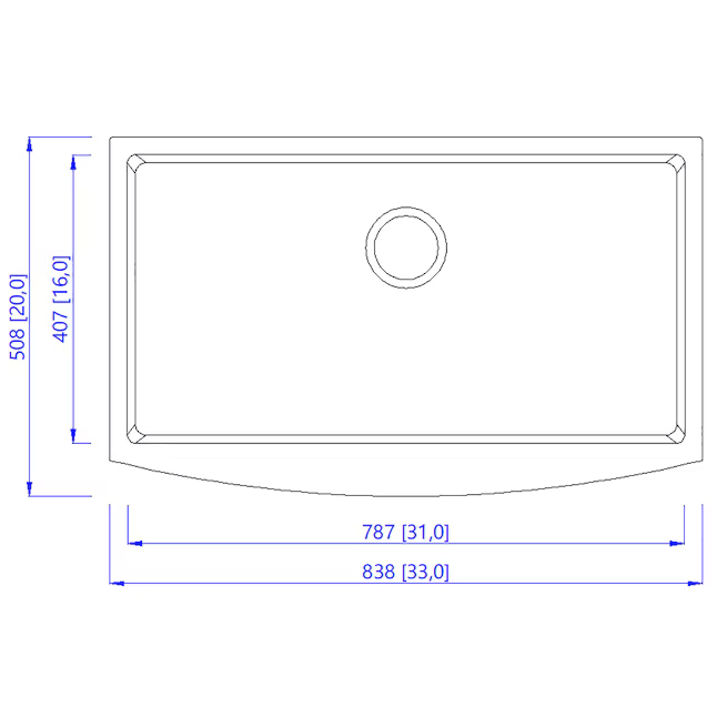AKDY HEX Farmhouse apron front 33-in x 20-in Stainless Steel Single Bowl Kitchen Sink, KS0515-KF9 *HD2507, Retail: $399.99, FINAL PRICE: $219.99 + TAX