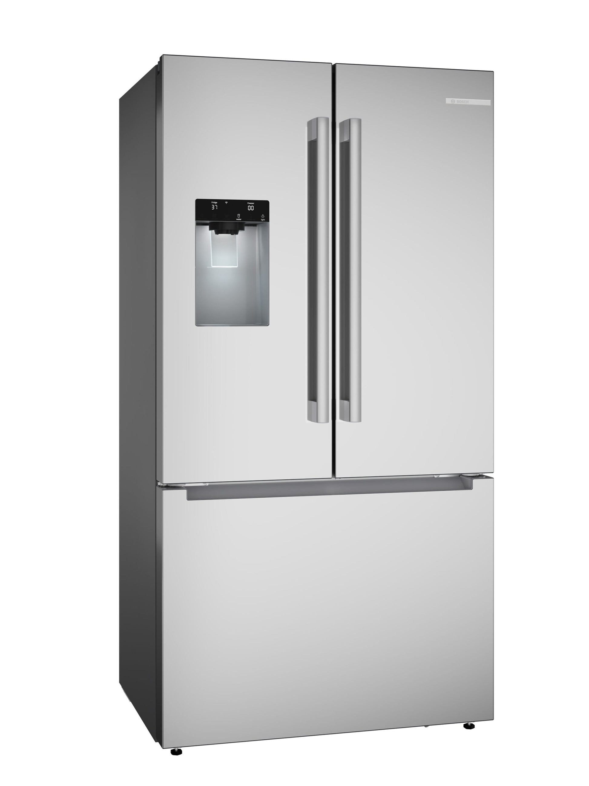 Bosch Counter-Depth 300 Series 21.6-cu ft 3 -Door 36-in Wide Built-In with Ice Maker (Stainless Steel)