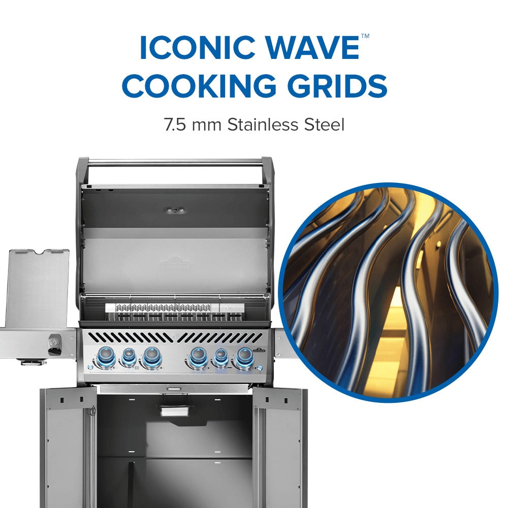 NAPOLEON Rogue PRO-S 525 Series Stainless Steel 4 -Burner Infrared Natural Gas Grill 1 -Side Burner