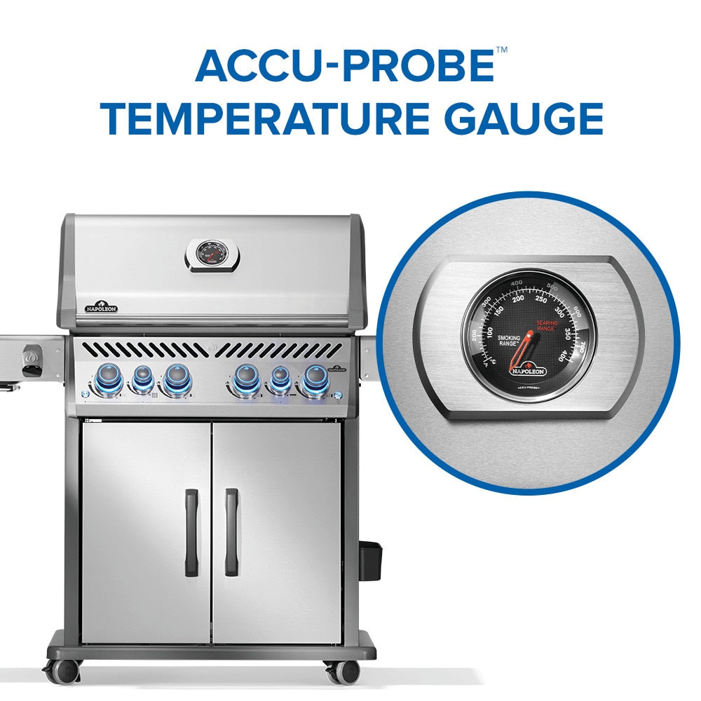 NAPOLEON Rogue PRO-S 525 Series Stainless Steel 4 -Burner Infrared Natural Gas Grill 1 -Side Burner