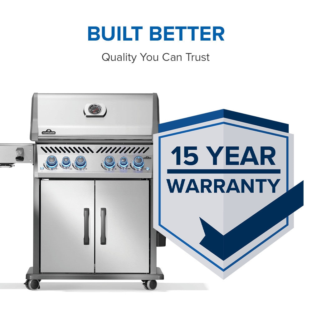NAPOLEON Rogue PRO-S 525 Series Stainless Steel 4 -Burner Infrared Natural Gas Grill 1 -Side Burner