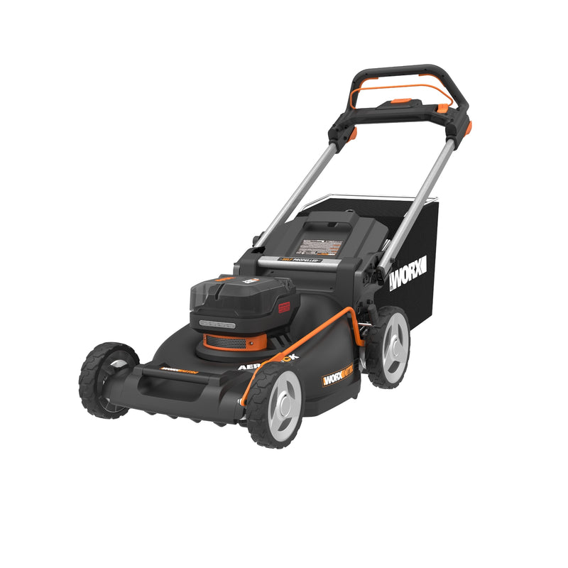 WORX Nitro WG760 40v 21in Deck Brushless Self-propelled Lawn Mower 40-volt 21-in Self-propelled Battery Walk Mower (2 Batteries Included)