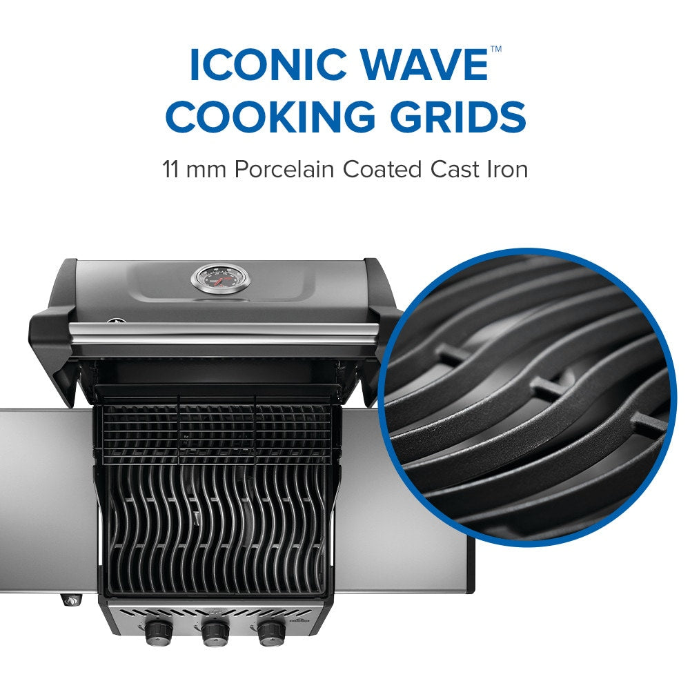 NAPOLEON Freestyle 365 Graphite Grey 3 -Burner Infrared Natural Gas Grill, F365DNGT, FINAL PRICE: