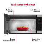 KitchenAid 1.9-cu ft Over-the-Range Microwave with Sensor Cooking ( PrintShield Stainless )