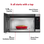 KitchenAid 1.9-cu ft Over-the-Range Microwave with Sensor Cooking (PrintShield Stainless Steel), KMMS230RPS/01 *JR2511, Retail: $699.00, FINAL PRICE: $399.99 + TAX
