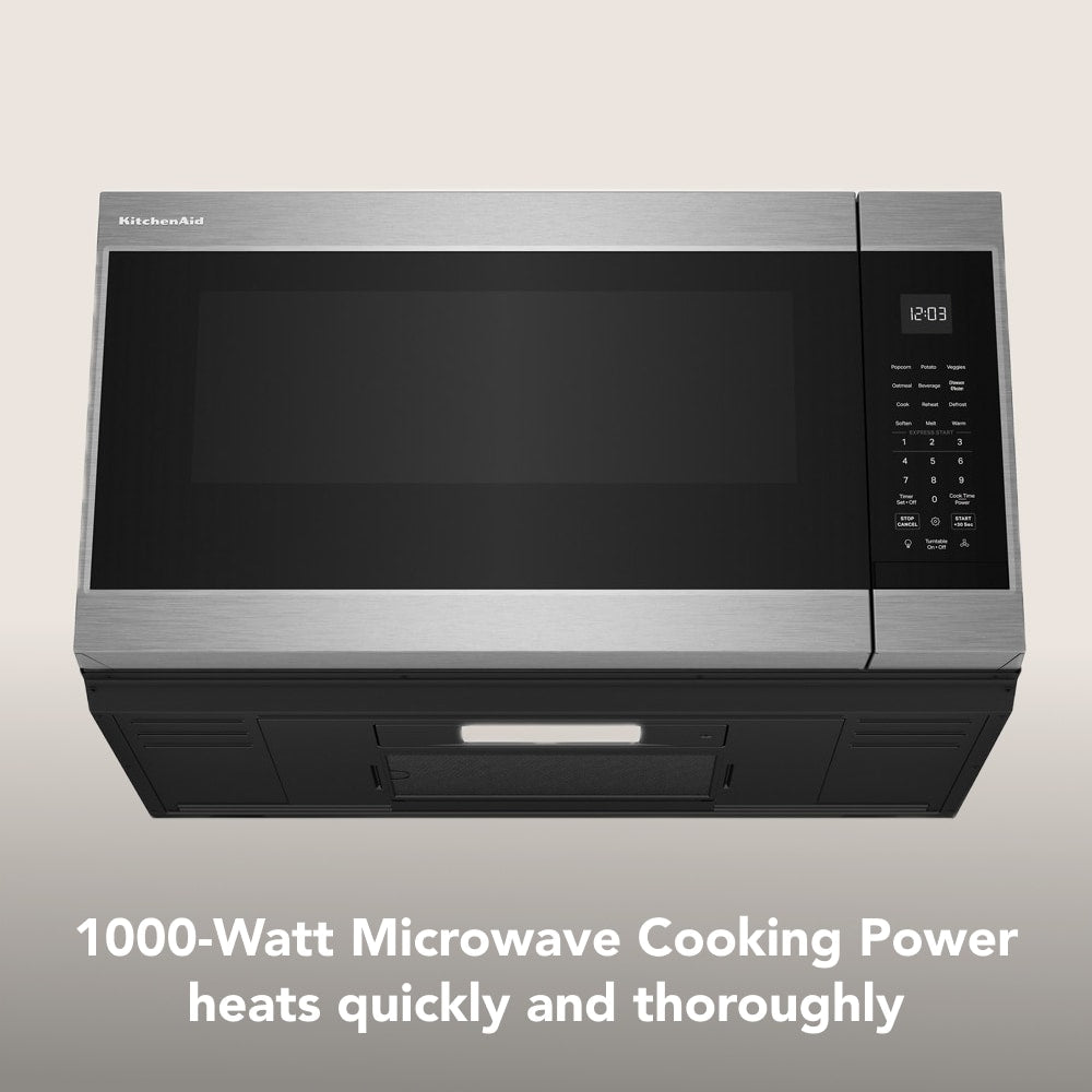KitchenAid 1.9-cu ft Over-the-Range Microwave with Sensor Cooking ( PrintShield Stainless )