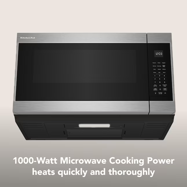 KitchenAid 1.9-cu ft Over-the-Range Microwave with Sensor Cooking (PrintShield Stainless Steel), KMMS230RPS/01 *JR2511, Retail: $699.00, FINAL PRICE: $399.99 + TAX