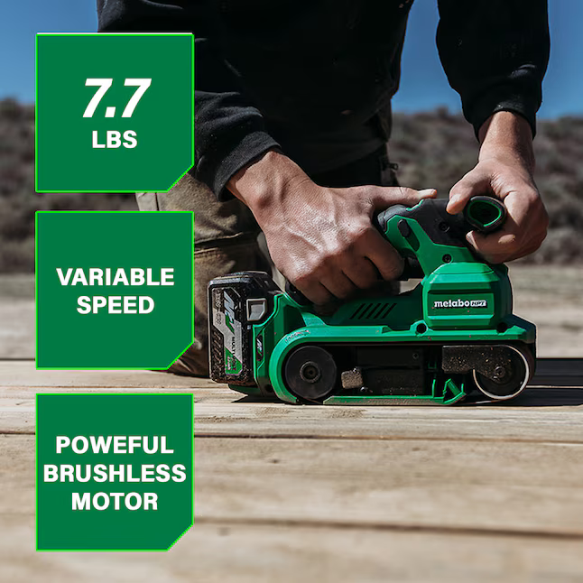 Metabo HPT 36-Volt Brushless Variable Speed Belt Cordless Sander with Dust Management, SB3608DAQ4M *JR2511, Retail: $169.00, FINAL PRICE: $79.99 + TAX