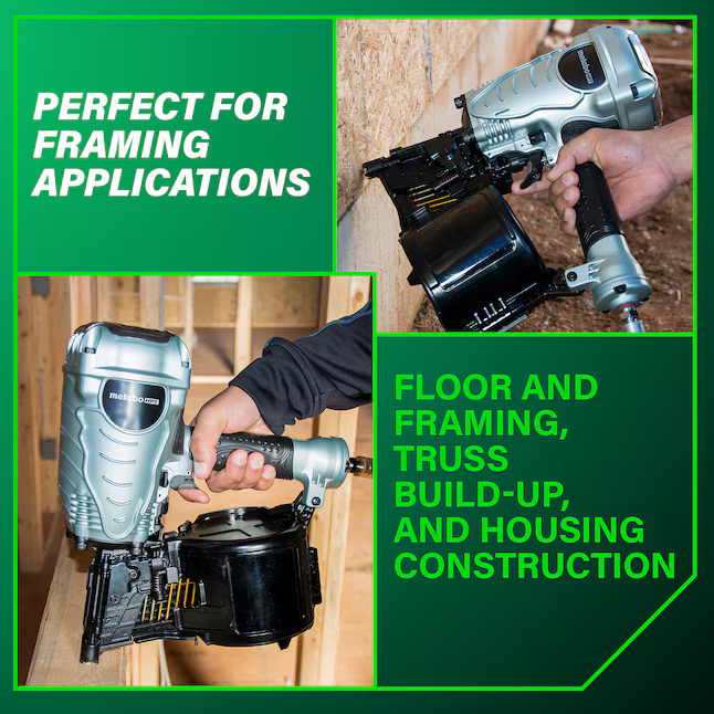 Metabo HPT 3.5-in 15-Degree Pneumatic Clip Head/Roundhead Framing Nailer, NV90AGSM *HD2507, Retail: $319.00, FINAL PRICE: $199.99 + TAX