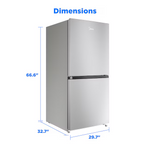 Midea 50/50 Flex 3 Way Convertible Upright Freezer/Refrigerator 20-cu ft Garage Ready Frost-free Upright Freezer ( Stainless Steel ) ENERGY STAR Certified