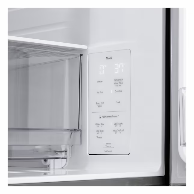 LG Counter-Depth 25.5-cu ft 4-Door 36-in Smart Compatible French Door Refrigerator with Ice Maker with Water Dispenser (PrintProof Stainless Steel), LF26C8210S *JR2510, Retail: $3,499.00, FINAL PRICE: $1,699.99 + TAX