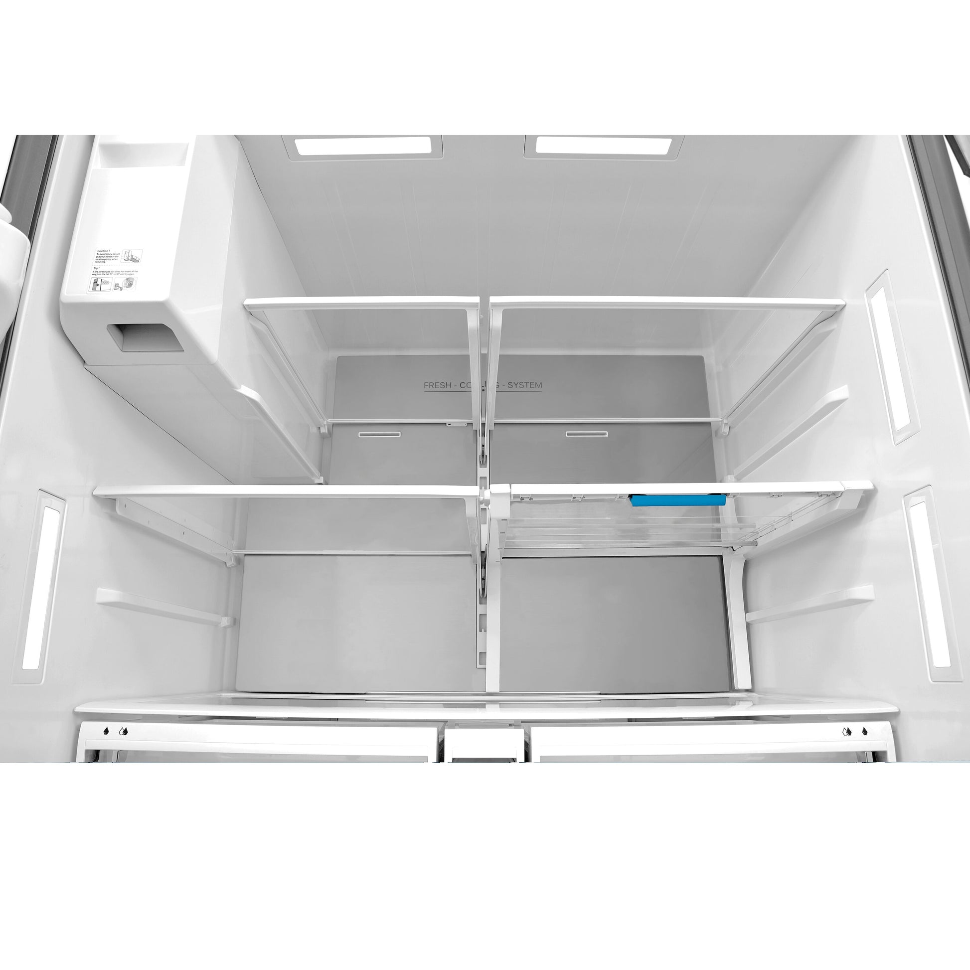Midea Standard-Depth OneTouch Autofill 28.9-cu ft 3 -Door 36-in Wide with Dual Ice Maker ( Stainless steel ) ENERGY STAR Certified