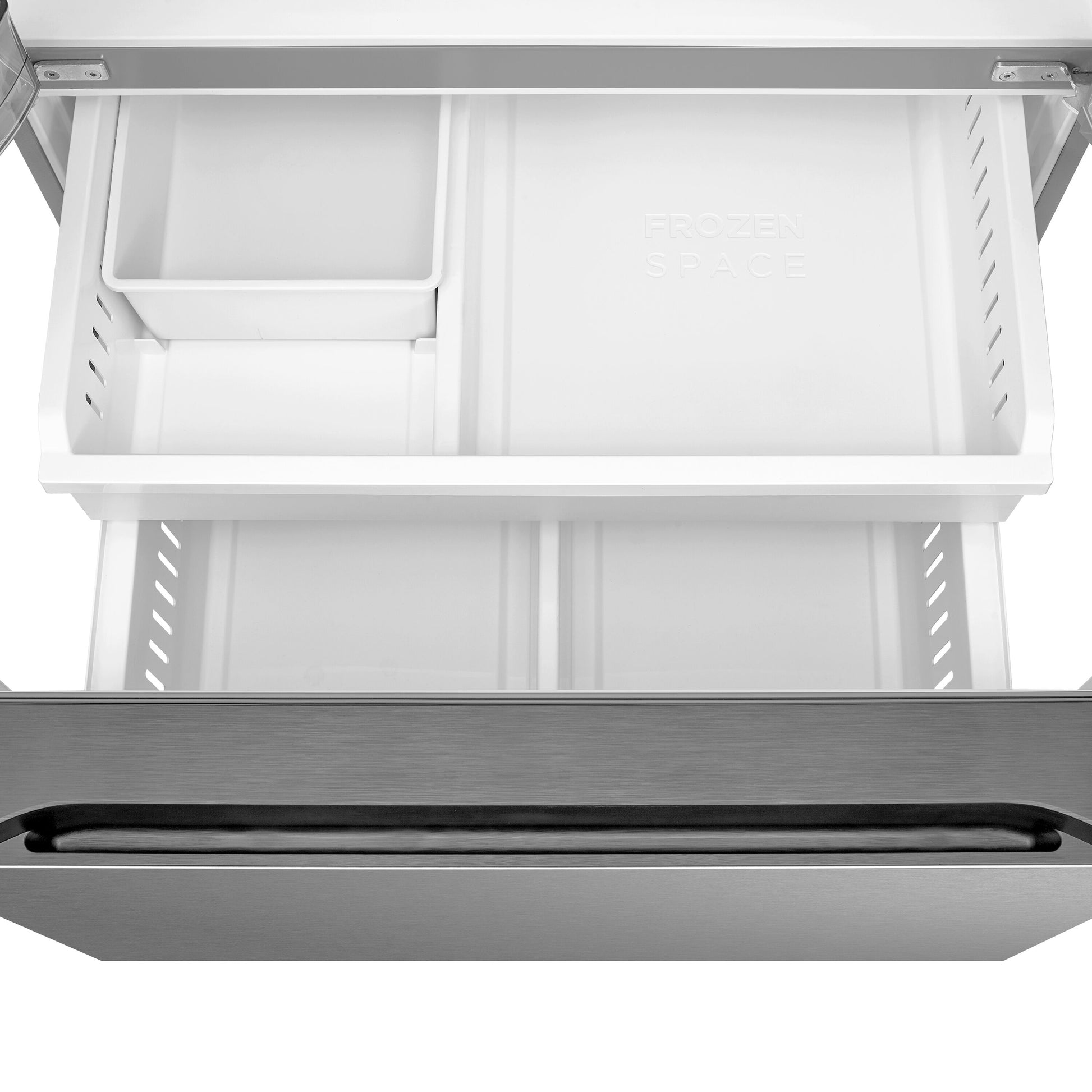 Midea Standard-Depth OneTouch Autofill 28.9-cu ft 3 -Door 36-in Wide with Dual Ice Maker ( Stainless steel ) ENERGY STAR Certified