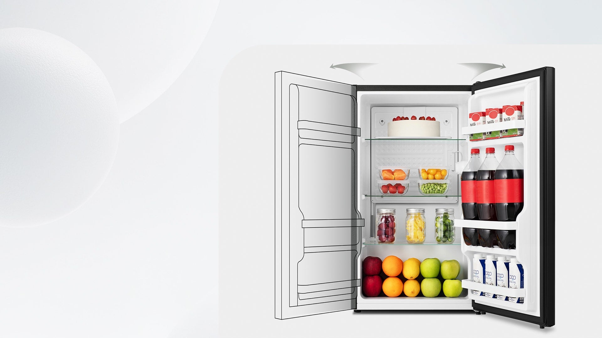 Hisense 1.6-cu ft Mini Fridge (Black) ENERGY STAR, HRC016ABE, FINAL PRICE: $79.99