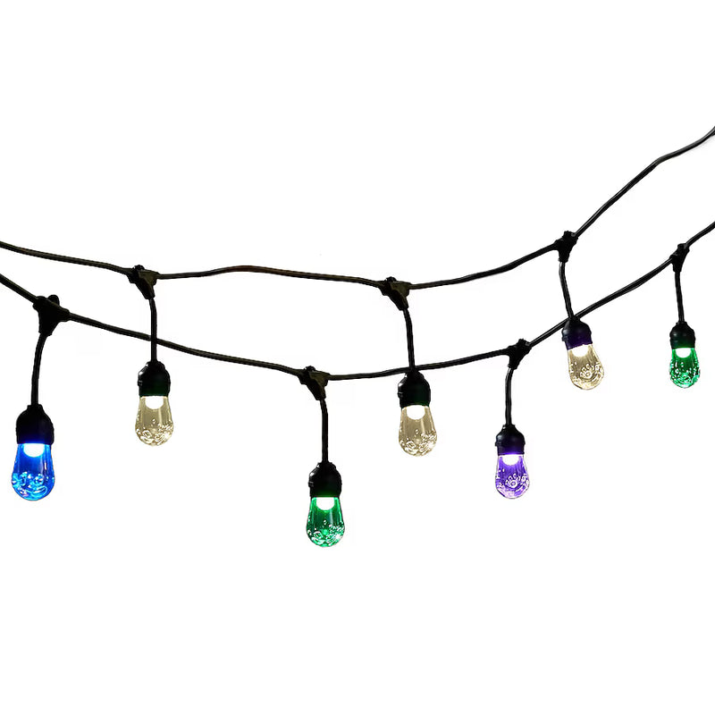 Harbor Breeze 24-ft Plug-in Black/multi Outdoor String Light with 12 Color changing -Light LED Novelty Bulbs, RETAIL: $54.98, FINAL PRICE: $29.99 + TAX