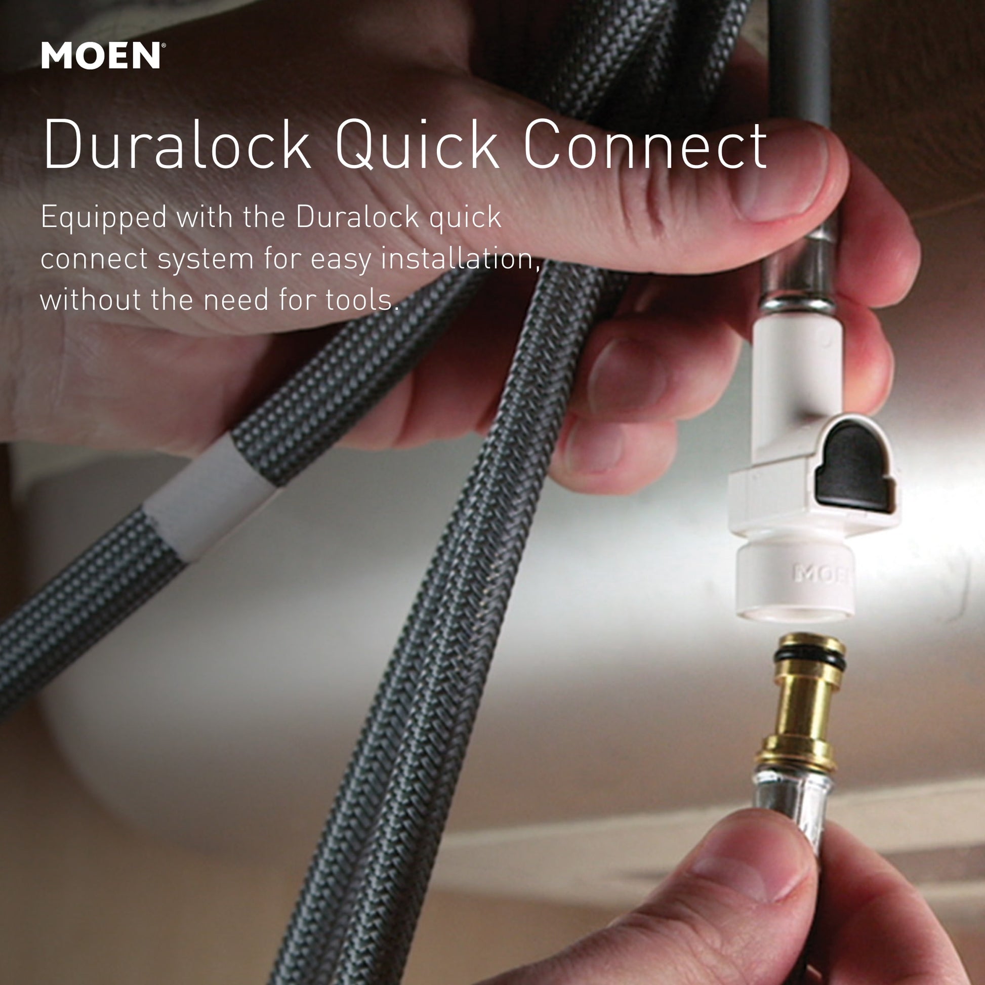 Moen Joric Matte Black Single Handle Deck-mount Pull-down Kitchen Faucet with Sprayer (Includes Deck Plate)