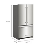 KitchenAid Counter-Depth 20-cu ft 3-Door French Door Refrigerator with Ice Maker (Stainless Steel), KRFC136RPS/00 *JR2509, Retail: $2,799.00, FINAL PRICE: $1,199.99 + TAX