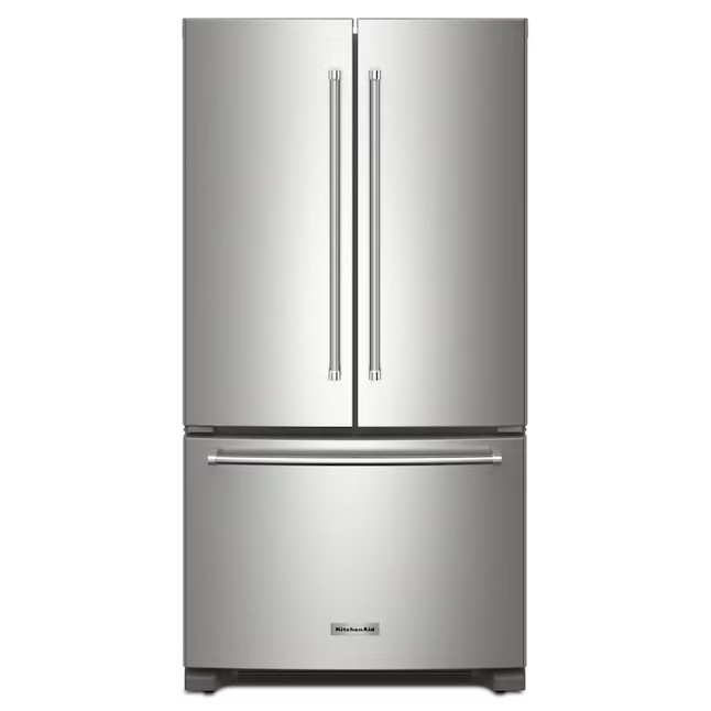 KitchenAid Counter-Depth 20-cu ft 3-Door French Door Refrigerator with Ice Maker (Stainless Steel), KRFC136RPS/00 *JR2509, Retail: $2,799.00, FINAL PRICE: $1,199.99 + TAX