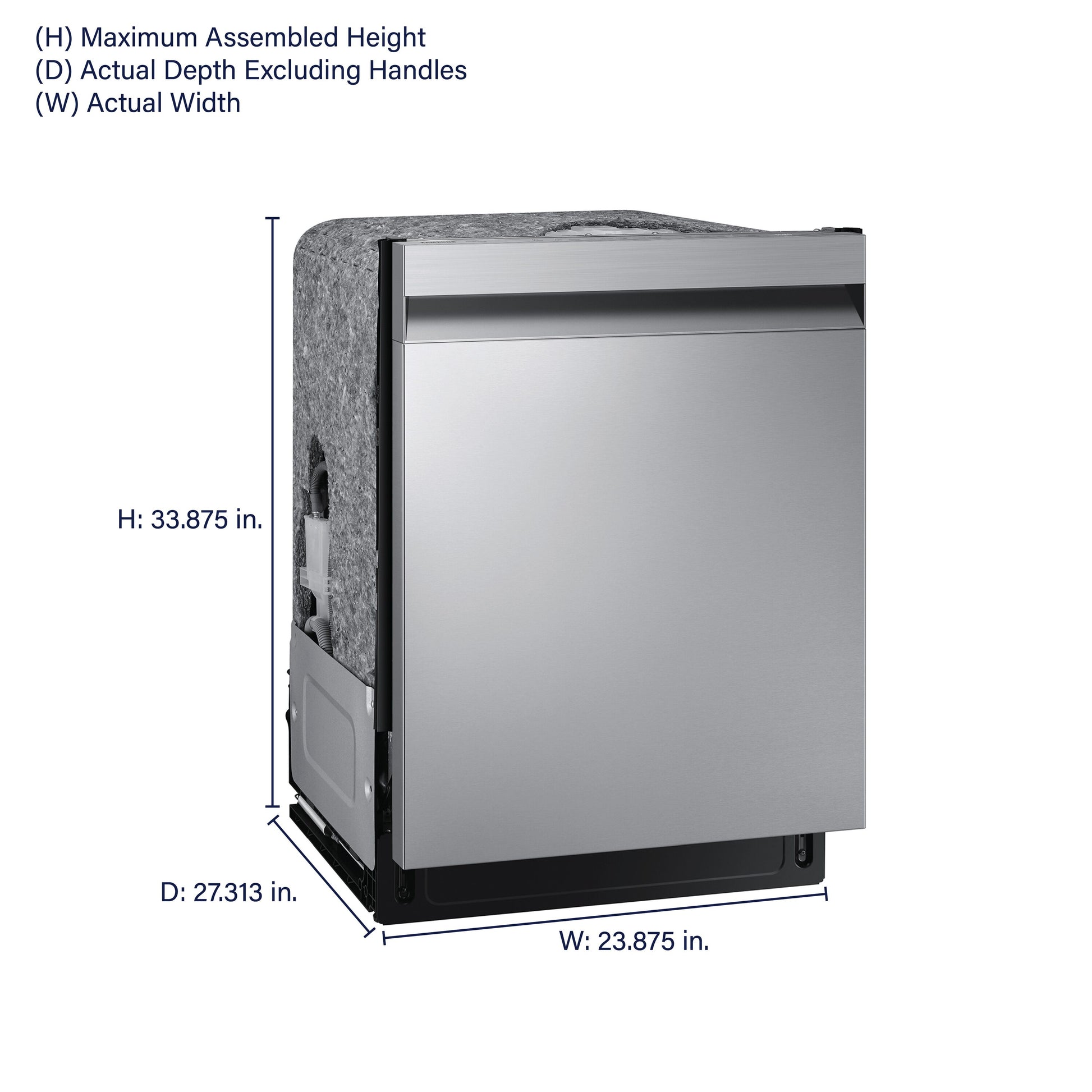 Samsung 24-in Top Control Built-in Dishwasher ( Fingerprint Resistant Stainless Steel ) , AutoRelease Door , 48-Decibel