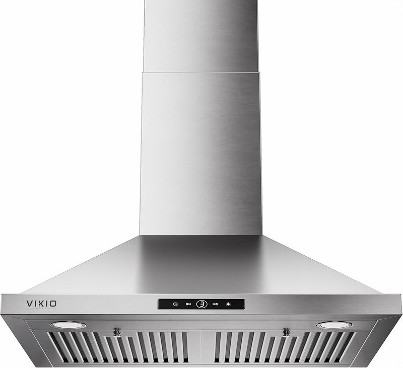 VIKIO 30-in Convertible 580-CFM Stainless Steel Wall-Mounted Range Hood, TD0775G-CC-i1 RP10-30 *JR2512, Retail: $329.99, FINAL PRICE: $179.99 + TAX