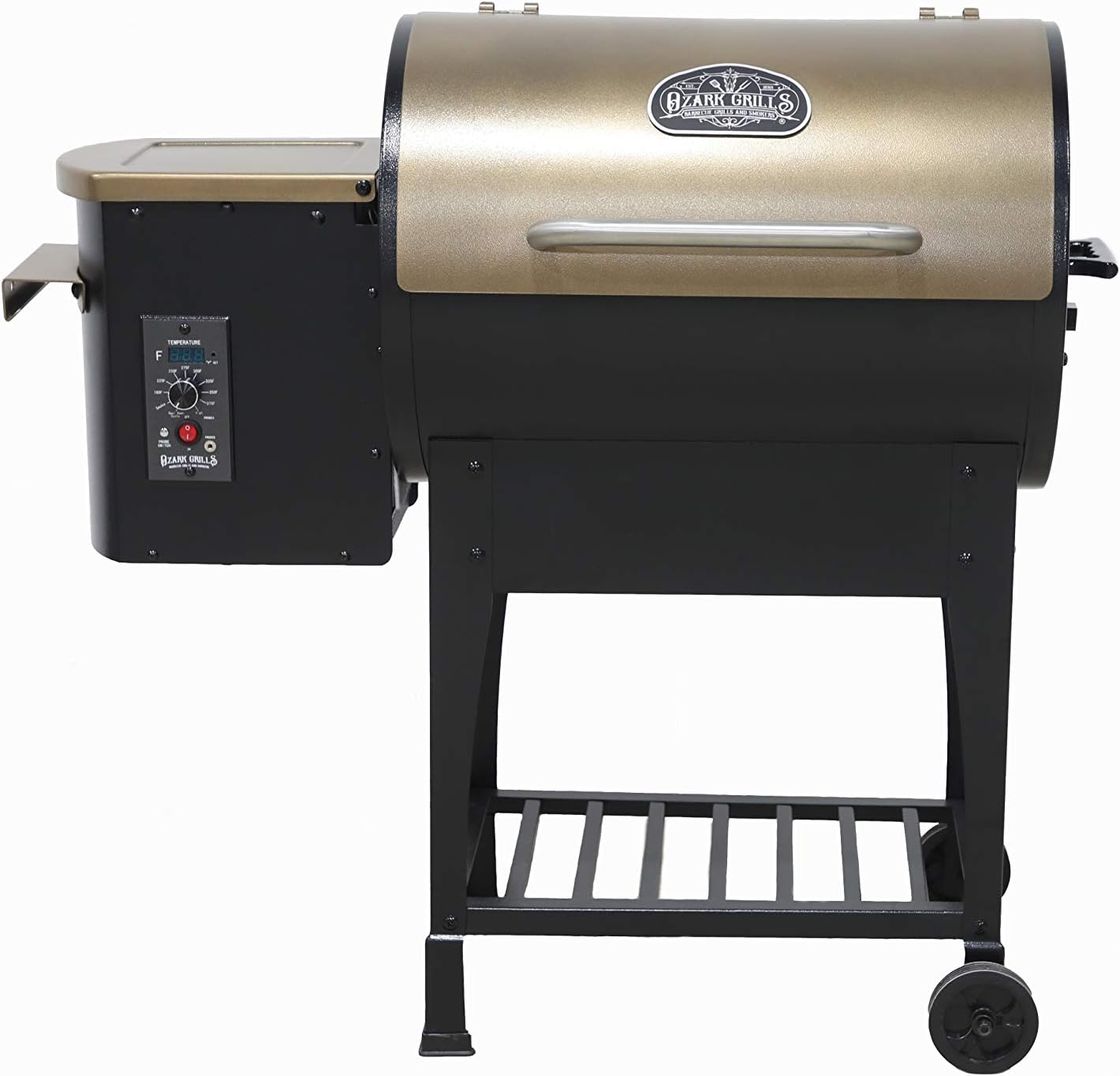 Ozark Grills Razorback Wood Pellet Grill a Smoker with Temperature Probe and 11 Pound Hopper