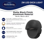 Harbor Breeze Hardwired Matte Black LED Outdoor Path Light, RETAIL: $19.98, FINAL PRICE: $10.99 + TAX