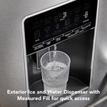KitchenAid Standard-Depth 26.2-cu ft 4-Door French Door Refrigerator with Ice Maker with Water and Ice Dispenser (PrintShield Stainless), KRMF536RPS/00 *JR2508, Retail: $3,999.00, FINAL PRICE: $2,399.99 + TAX