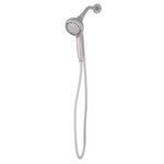 Alpine Reserve Galway 6 -Spray Brush Nickel 6-in Round Handheld Shower Head 1.8 GPM