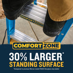 Werner FS100CZ 6-ft ( 10-ft Reach Height ) Fiberglass Type 1 - 250 lbs. Load Capacity Step ladder, FS106CZ