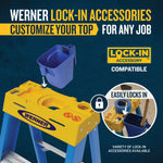 Werner FS100CZ 6-ft ( 10-ft Reach Height ) Fiberglass Type 1 - 250 lbs. Load Capacity Step ladder, FS106CZ