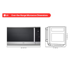 LG 2.1-cu ft 30-in Over-the-Range Microwave with Sensor Cooking + ExtendaVent (PrintProof Stainless Steel), MVEL2125X *JR2512, Retail: $699.00, FINAL PRICE: $349.99+ TAX