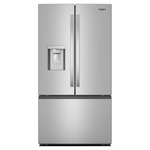 Whirlpool Standard-Depth 29.58-cu ft 3-Door French Door Refrigerator with Ice Maker with Water and Ice Dispenser (Fingerprint Resistant Stainless Finish), WRFF3536SZ/00 *JR2508, Retail: $2,999.00, FINAL PRICE: $1,499.99 + TAX