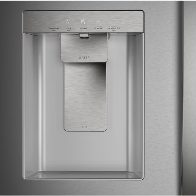 Whirlpool Standard-Depth 29.58-cu ft 3-Door French Door Refrigerator with Ice Maker with Water and Ice Dispenser (Fingerprint Resistant Stainless Finish), WRFF3536SZ/00 *JR2508, Retail: $2,999.00, FINAL PRICE: $1,499.99 + TAX