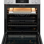 Frigidaire Gallery Stone-Baked Pizza 30-in Glass Top 5 burners 6.2-cu ft Air Fry Convection Oven Slide-In Electric Range (Smudge-Proof Stainless Steel)
