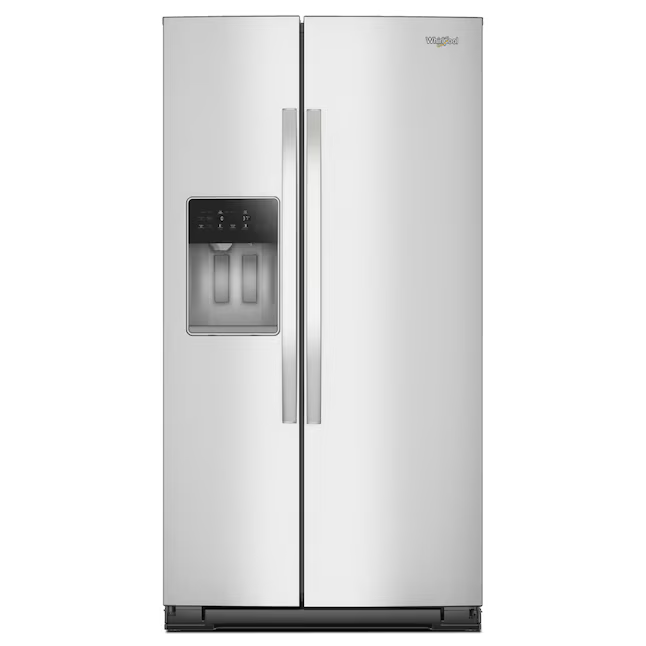 Whirlpool 28.7-cu ft Side-by-Side Refrigerator with Ice Maker Water and Ice Dispenser (Fingerprint Resistant Stainless Finish), WRSF5536RZ/00, Retail: $2,099.00, FINAL PRICE: $999.99 + TAX