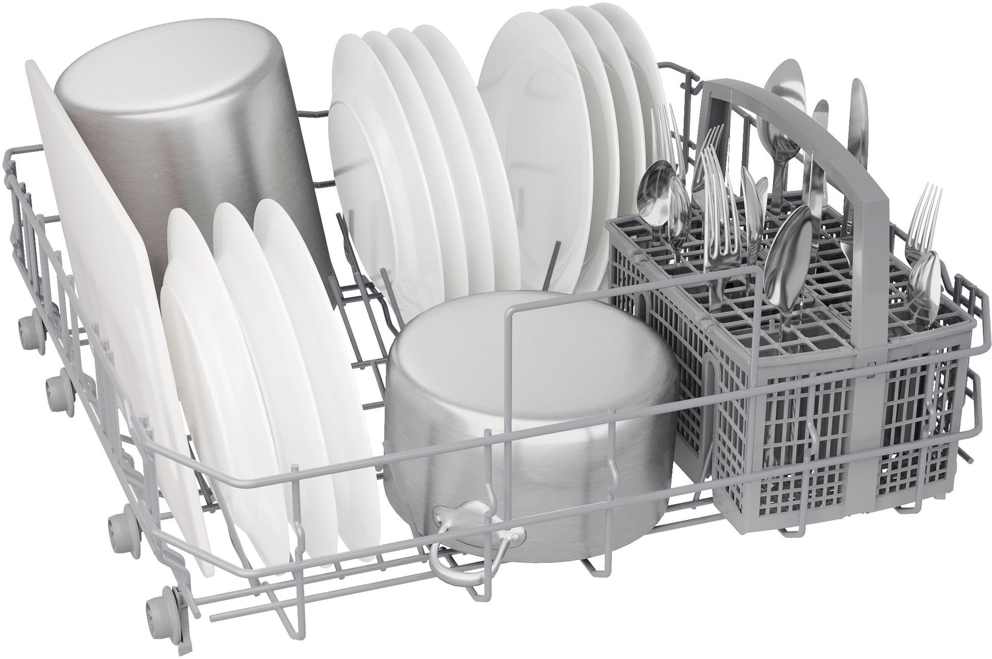 Bosch 100 Series 24-in Top Control Built-in Dishwasher ( Custom Panel Ready ) , PrecisionWash and Extra Dry Option , 48-Decibel