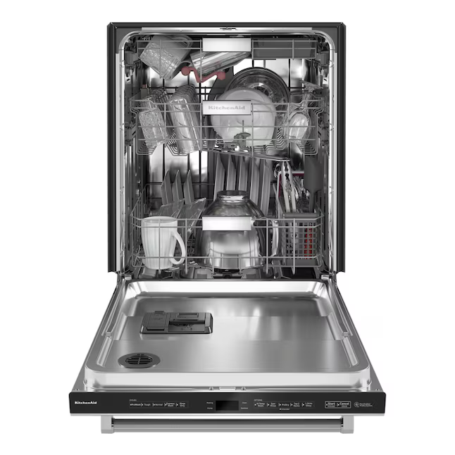 KitchenAid 360 MAX JETS 24-in Top Control Built-in Dishwasher With Third Rack (Stainless Steel with PRINTSHIELD Finish) 44-dBA, KDTM604KPS  *HD2507, Retail: $1,449.00, FINAL PRICE: $779.99 + TAX