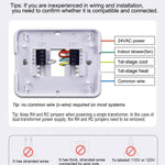 Aowel Non Programmable Thermostat for Home 1 Heat/ 1 Cool Single-Stage System, Temperature Control with Humidity Display (LCD White Backlit Screen)
