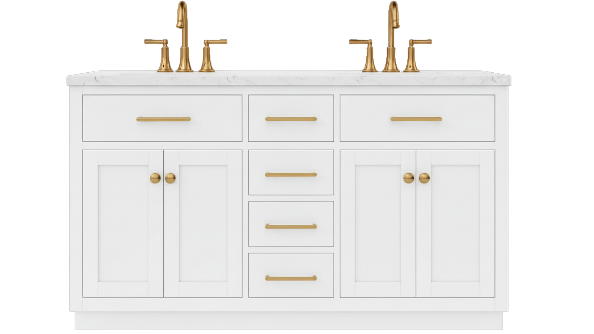 Grove Collection 72-Inch Double Sink Shaker Vanity in White with Quartz Countertop, ** NO BACKSPLASH ** SK72WWQ, FINAL PRICE: $999.99 + TAX [FBM-338]