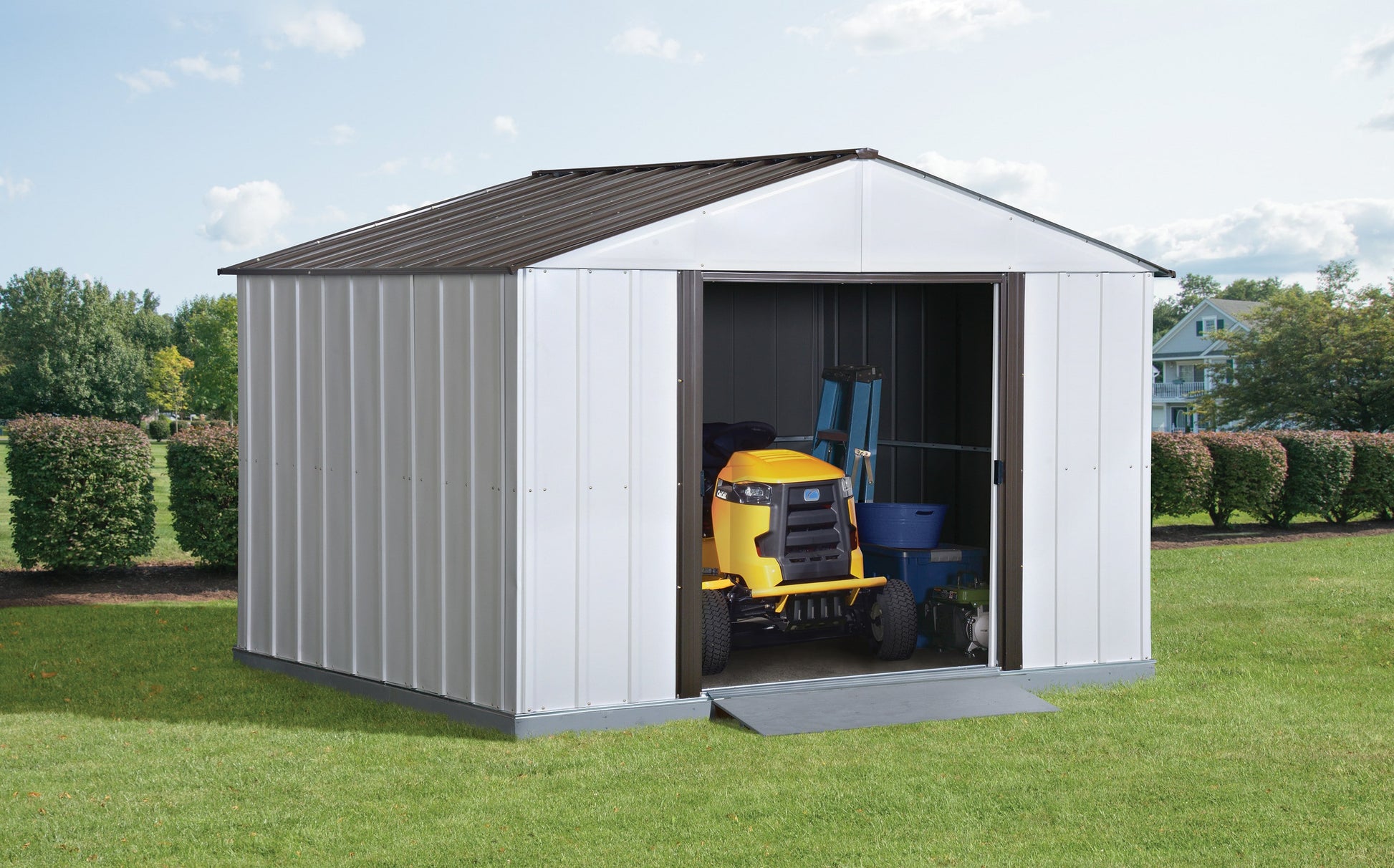 Arrow 10-ft x 8-ft High Point Galvanized steel Metal Storage Shed