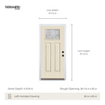 Therma-Tru Smooth Star Emerson Entry Door 36-in x 80-in x 4-9/16-in Fiberglass Left-hand inswing