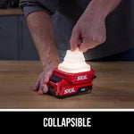 SKIL 12V/20V Collapsible Lantern 300-Lumen 1 -Adjustable Mode LED Rechargeable Flashlight