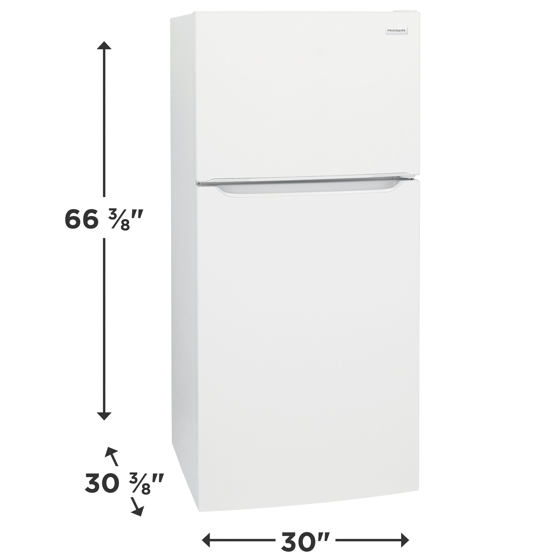 Frigidaire 18.3-cu ft Standard-Depth 30-in Wide Top-Freezer Refrigerator ( White ) Garage Ready