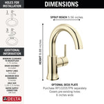Delta Trinsic Single Handle Bathroom Faucet in Polished Nickel, 559LF-PNMPU, MRSP: $485, FINAL PRICE: $ + TAX
