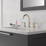 Delta Trinsic Two Handle Widespread Bathroom Faucet in Polished Nickel, 3559-PNMPU-DST, MRSP: $670, FINAL PRICE: $ + TAX