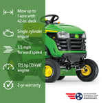 John Deere S100 42-in Single cylinder Gas Lawn tractor