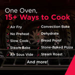 Frigidaire Gallery Stone-Baked Pizza 30-in Glass Top 5 burners 6.2-cu ft Air Fry Convection Oven Slide-In Electric Range (Smudge-Proof Stainless Steel)