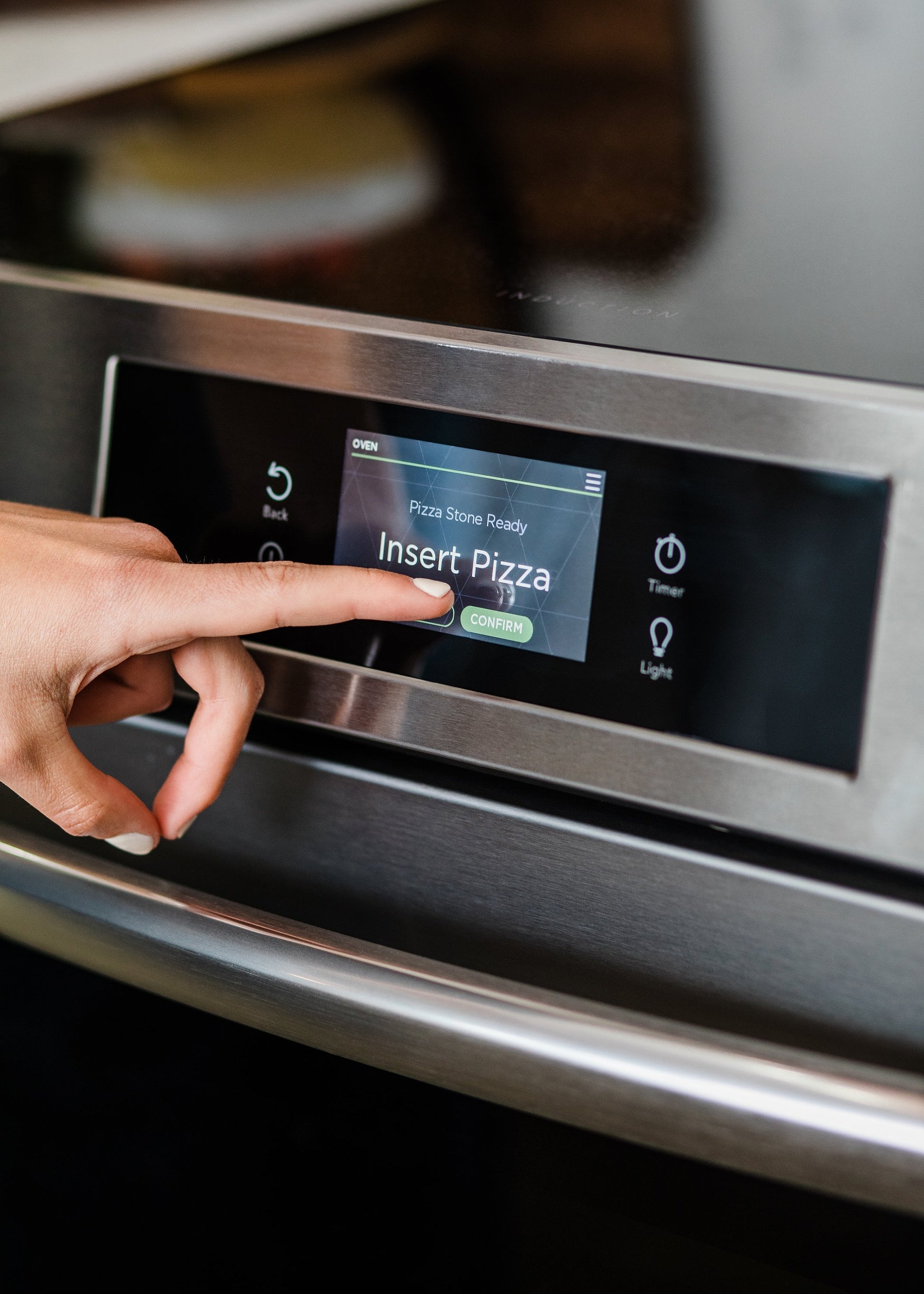 Frigidaire Gallery Stone-Baked Pizza 30-in Glass Top 5 burners 6.2-cu ft Air Fry Convection Oven Slide-In Electric Range (Smudge-Proof Stainless Steel)