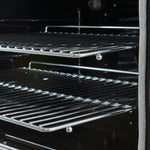 FORNO Paolo 30-in Glass Top 5 burners 4.38-cu ft Convection Oven Freestanding Electric Range ( White )